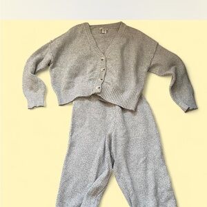 Sincerely Jules Gray Cardigan Sweater Set